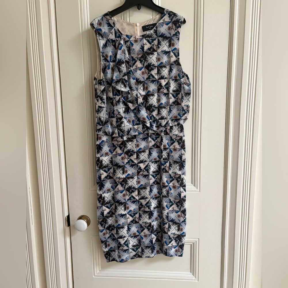 Paul Smith Silk Sleeveless Dress Size 10 (Italian 46)